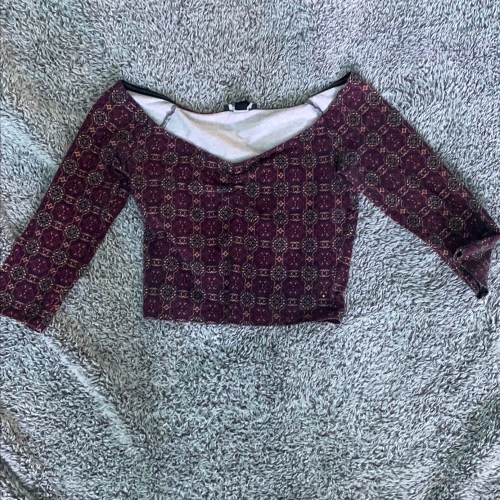 Boho patterned crop top